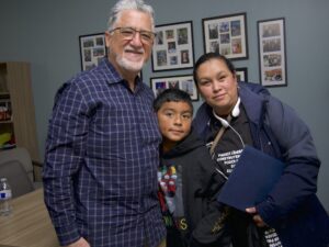 CA Senator Portantino with Innovate Parent Leadr and student.